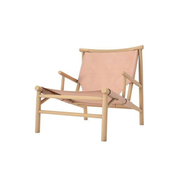 Lounge stol Samurai Chair – natur läder, Norr11