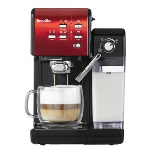 Breville – Prima Latte II Kaffemaskin Röd