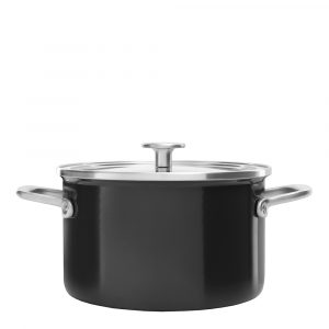 Kitchenaid – KitchenAid Steel Core Enamel Gryta med lock 3,7 L Svart