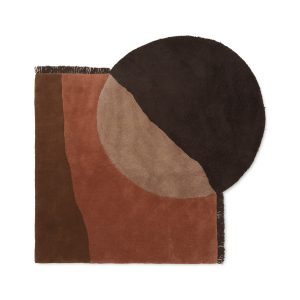 View Tufted Rug – Red Brown Ferm Living