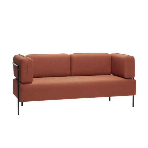 Soffa Maroon rostbrun Hubsch