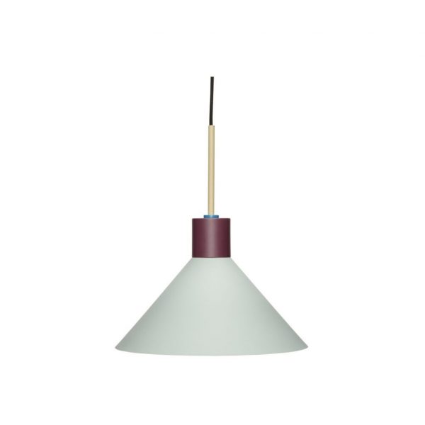 Taklampa metall sand / mint / burgundi Hubsch