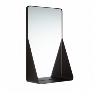 VERNON spegel – 50 cm Svart