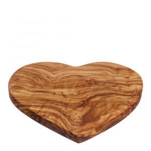 Naturally Med – Skärbräda Oliv hjärta 21 cm