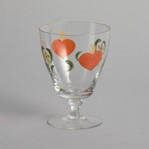 Vintage – SÅLD Handmålad glas och kanna