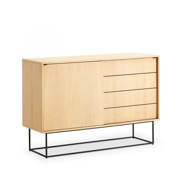 Virka Sideboard 120 cm hög ek Woud