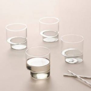 IMKE glas 4-pack Transparent/grå