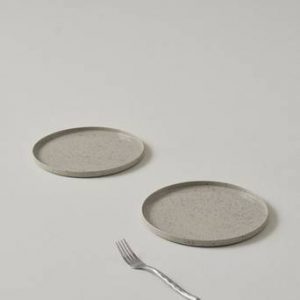 ZUMA PICNIC assiett 2-pack ø 22 cm Beige/grå