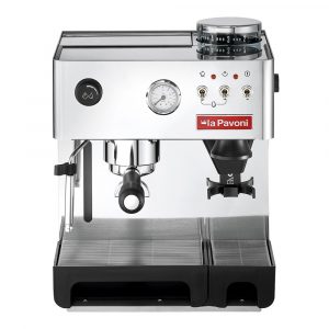 La Pavoni – La Pavoni Kombinerad Manuell Kaffemaskin med Kvarn Rostfritt stål
