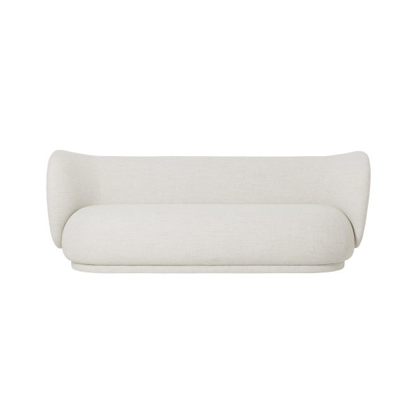 Soffa Rico 3-sits bouclé vit Ferm Living