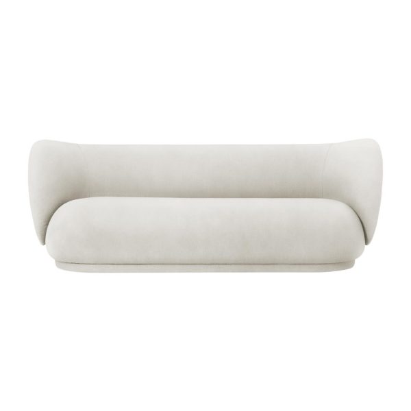 Soffa Rico 3-sits brushed vit Ferm Living