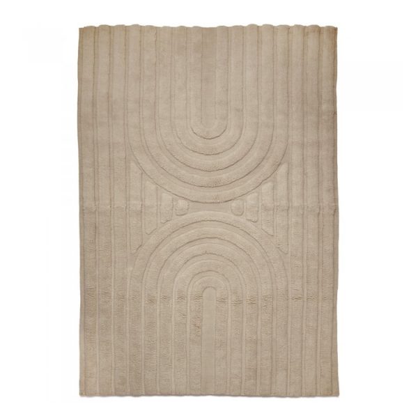 Ullmatta CURVE 170 x 230 Natural Beige Classic Collection