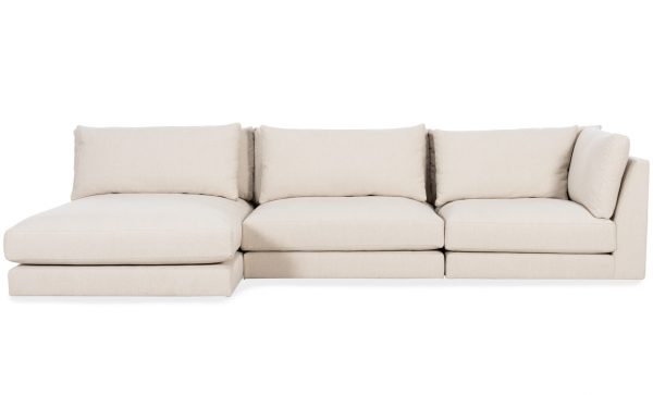 LYON Divansoffa 4-sits Vändbar Beige