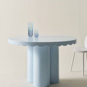 MERRILL matbord ø 120 cm Ljusblå