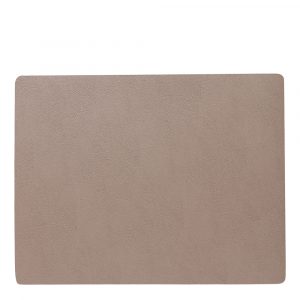 Lind DNA – Leather Serene Square Bordstablett L 35×44 cm Mole Grey
