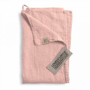 Lovely Linen Lovely Handduk 35×50 Rosa