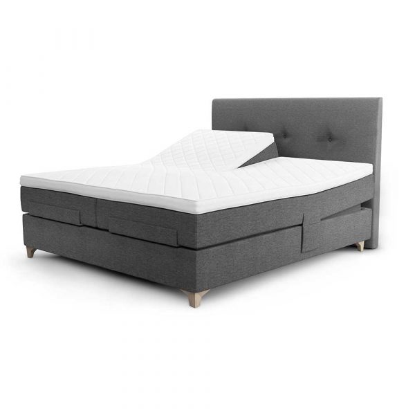 Jensen Prestige Aqtive II Ställbar Säng 210×210 Grå