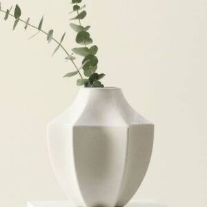 BERIT vas – höjd 27 cm Naturvit