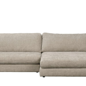 DUNCAN soffa 3-sits schäslong höger gråbeige
