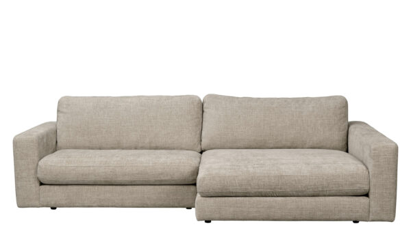 DUNCAN soffa 3-sits schäslong höger gråbeige