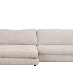 DUNCAN soffa 3-sits schäslong vänster ljusgrå