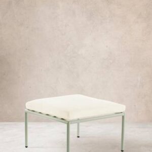 MENTON pall/bord Ljus grågrön/vit dyna
