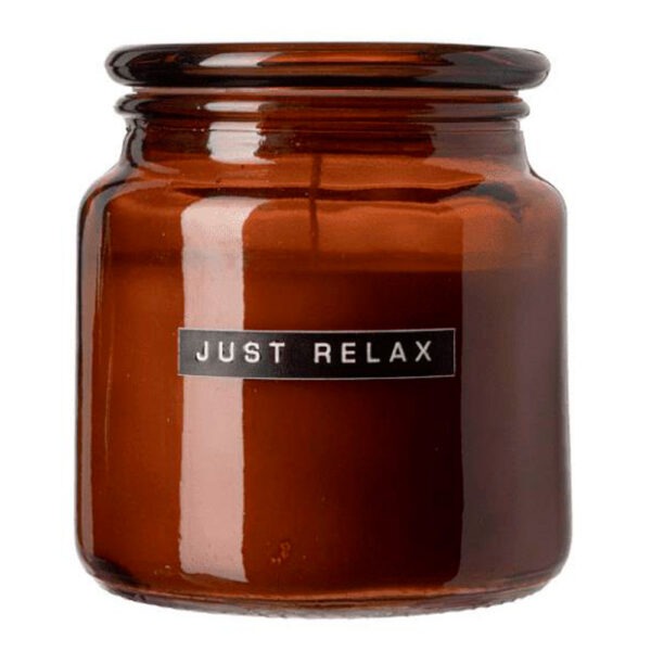 Wellmark – Cedarwood Doftljus Just relax 9,5 cm Brun