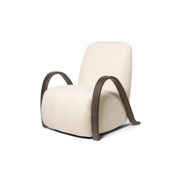 Buur Lounge Chair Nordic Bouclé white Ferm Living