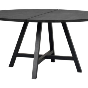 CARRADALE matbord Ø150 svart ek A-ben