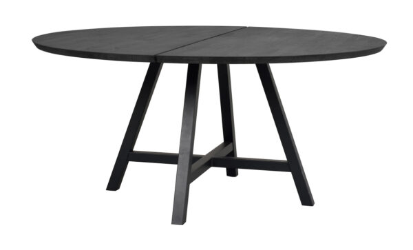 CARRADALE matbord Ø150 svart ek A-ben