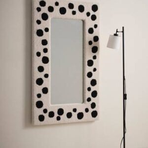 CRUELLA spegel – 120cm Naturvit/svart