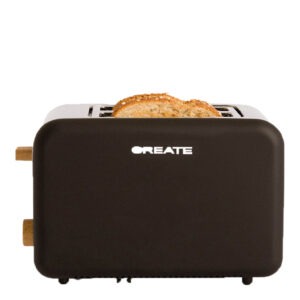 Create – Toast Retro Brödrost Svart