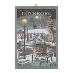 Ekelund – Göteborg Natt Kökshandduk 35×50 cm Flerfärgad