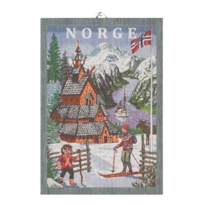 Ekelund – Norge Kökshandduk 35×50 cm Flerfärgad