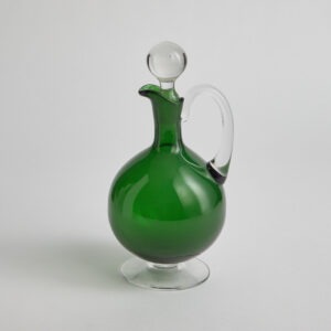Vintage – SÅLD Karaff i Grönt Glas 20 x 9 cm