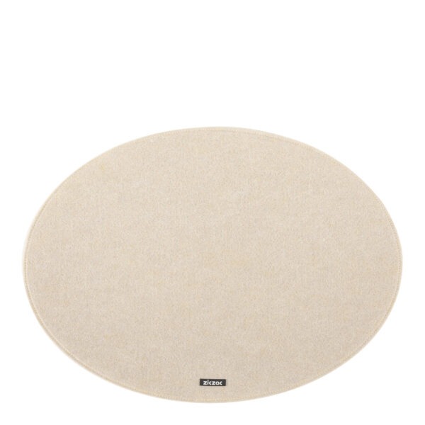 ZicZac – Nuno Bordstablett Rund 45 cm Beige