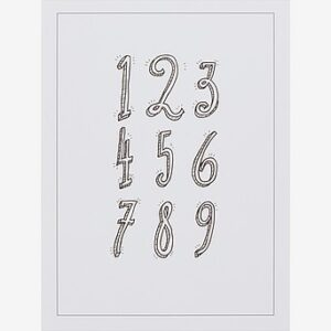 NUMBERS poster 30×40 cm
