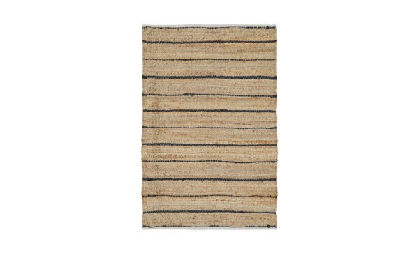 JUTE Matta 160×240 Natur/Svart