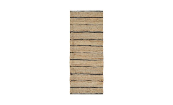 JUTE Matta 80×200 Natur/Svart