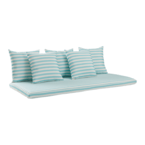 MENTON dynset soffa Aquablå/vit randig