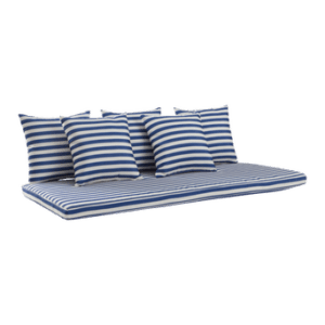 MENTON dynset soffa Koboltblå/vit randig