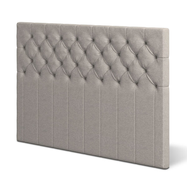 24SJU Djupknappad Sänggavel 120×125 Beige