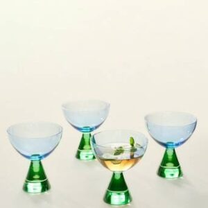AYLA cocktailglas 4-pack Blå/grön