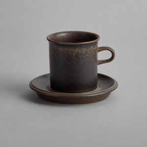 Arabia – ”Ruska” Kaffekopp med Fat 7,5 cm