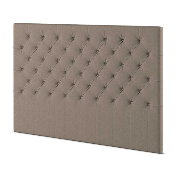 Ekens Djupknappad Sänggavel 120×125 Beige