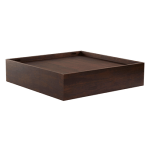 GRAHAM soffbord 120×120 cm Mahognybrun