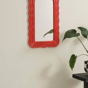 HUNTINGTON spegel – 80 cm Röd