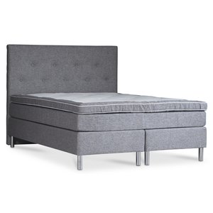 Hilton Deluxe Lissabon sängpaket 5-zons kontinentalsäng med sänggavel – Inari 22 – Beige, 160×200 cm