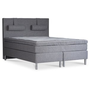 Hilton Deluxe Roma sängpaket 5-zons kontinentalsäng med sänggavel – Inari 22 – Beige, 160×200 cm