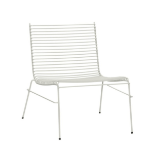 Hübsch String lounge stol lys grå